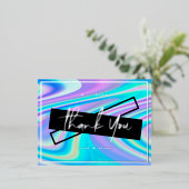 Thank You Foil Card はっきりした Holographicに鮮やか感謝 箔シーズンポストカード (立ち正面)