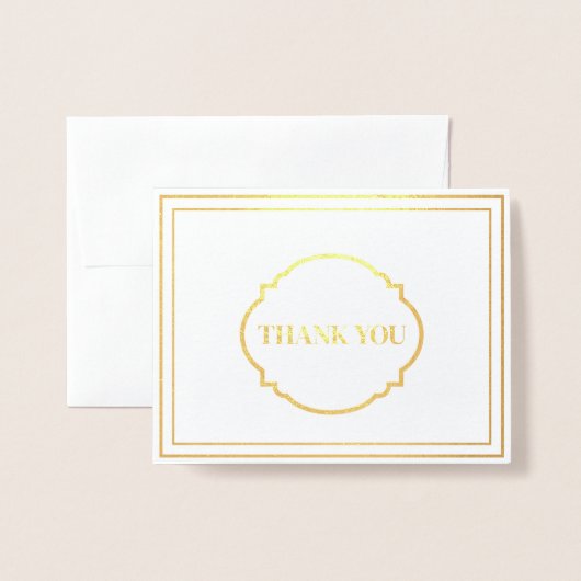 Thank You Foil Note Card 箔カード (封筒付き正面)