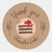 Thank You Food Business ラウンドシール (正面)