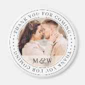 Thank You For 来's 結婚のクラシックカスタムPhoto マグネット (正面)