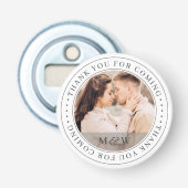 Thank You For 来's 結婚のクラシックカスタムPhoto 栓抜き (正面)