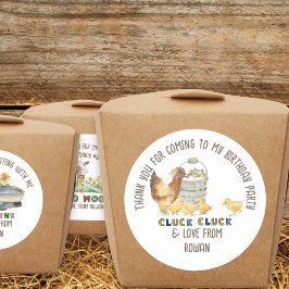 Thank You For 来's Chicken Farm誕生日 ラウンドシール