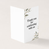 Thank You for 祝's – エレガントなウェディングカード (外部)