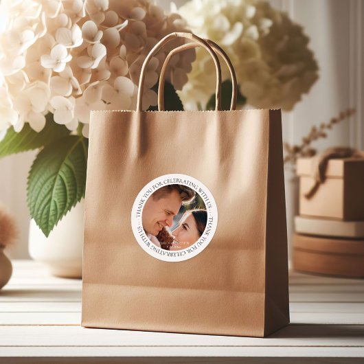 Thank You For 祝's w Us Photo Favorites Sticker ラウンドシール