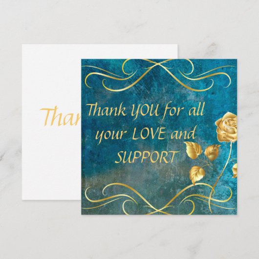 Thank You For all your Love and Support -Card (正面/裏面)