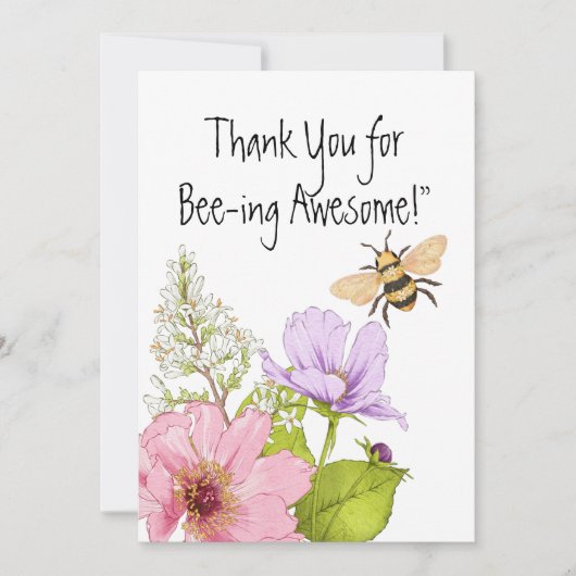 Thank You for Bee-ing Awesome Card サンキューカード (正面)