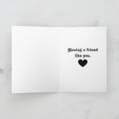 Thank you for being a Friend カード (内部)