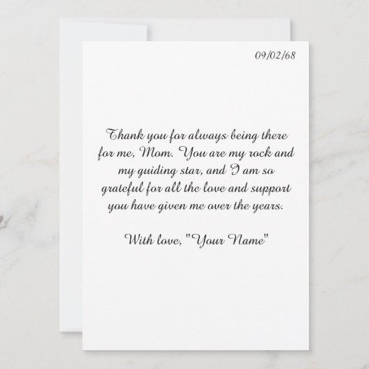 Thank You for Being Here – Mother’s Day (裏面)