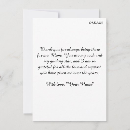 Thank You for Being Here – Mother’s Day (裏面)