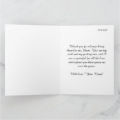 Thank You for Being Here – Mother’s Day カード (内部)