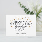 Thank You for Being My Teacher ThankYou Card サンキューカード (スタンド正面)