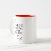 Thank You For Being My Unpaid Therapist  Best  ツートーンマグカップ (正面左)