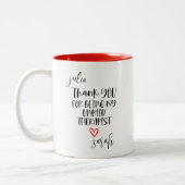 Thank You For Being My Unpaid Therapist  Best  ツートーンマグカップ (左)