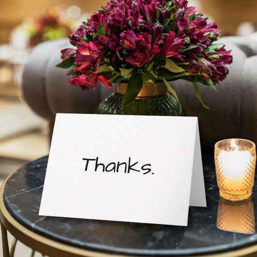 Thank you for being there Heart Minimalist Note サンキューカード