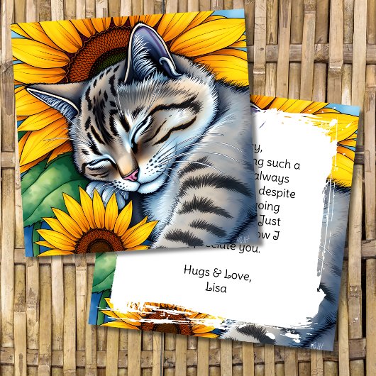 Thank you for Being There Personalized  カード