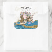 *~* THANK YOU FOR BOOK - Free Spirit Flower Child スクエアシール (バッグ)