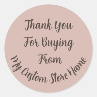 Thank You For Buying Custom Business Long Name ラウンドシール