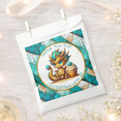 Thank You for Celebrating with Us Dragon Birthday フェイバーバッグ (クリップ留めされた状態)