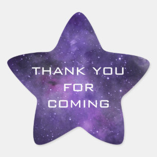 Thank You for Coming   ギャラクシー宇宙誕生日パーティー 星シール