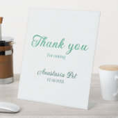 Thank you for coming birthday party add name date  台座サイン (インサイチュ)