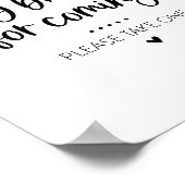 Thank You for Coming Brunch Party Favor Sign ポスター (角)