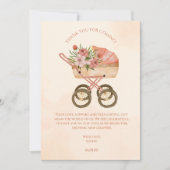 Thank you for coming card, rustic baby carriage  サンキューカード (正面)