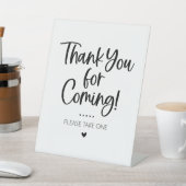 Thank You for Coming Favor Table Sign 台座サイン (インサイチュ)