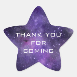 Thank You for Coming | Galaxy Space Birthday Party 星シール