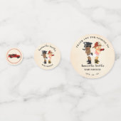 Thank You for Coming Little Recruit Baby Shower コンフェッティ (裏面)