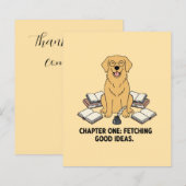 Thank You For Coming Script Text Pastel Yellow  (正面/裏面)