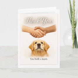 Thank You for Creating a Guide Dog Team Golden カード