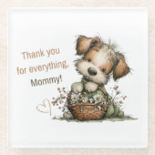 Thank you for everything, Mom! ガラスコースター (正面)