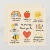 Thank You For Everything Teaching Assistant シーズンカード (正面/裏面)