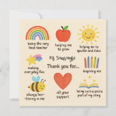 Thank You For Everything Teaching Assistant シーズンカード (正面)