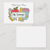 Thank You For Everything - Teaching Assistant ノートカード (正面/裏面)