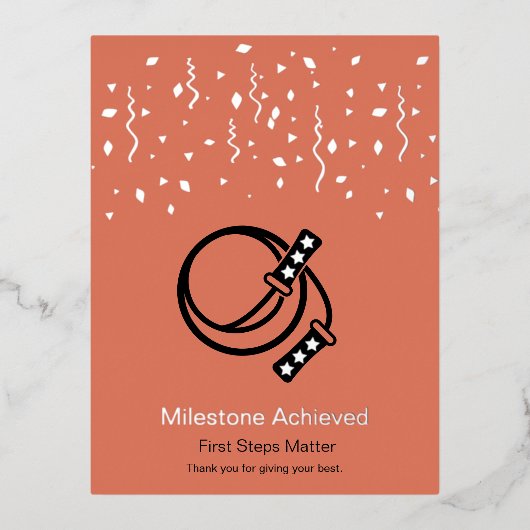 Thank You For Giving Your Best Foil Postcard 箔シーズンポストカード (正面)