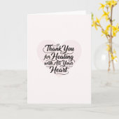 Thank You for Healing with All Your Heart Doctor  カード (黄色い花)
