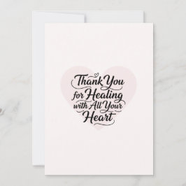 Thank You for Healing with All Your Heart Doctor  サンキューカード