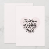Thank You for Healing with All Your Heart Doctor サンキューカード (正面/裏面)