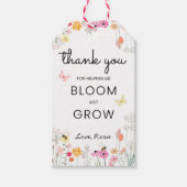 Thank You for Helping Me Bloom and Grow Teacher ギフトタグ (正面)