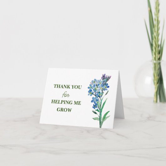 THANK YOU for HELPING ME GROW! サンキューカード (正面)