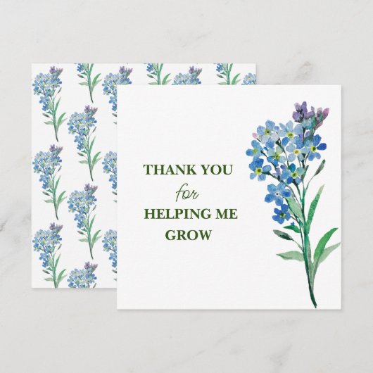 THANK YOU for HELPING ME GROW! サンキューカード (正面/裏面)