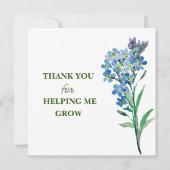 THANK YOU for HELPING ME GROW! サンキューカード (正面)