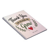 Thank You for Helping Me Grow Personalized ノートブック (右側)