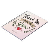 Thank You for Helping Me Grow Personalized ノートブック (左側)