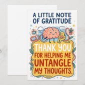 Thank You for Helping Me Untangle My Thoughts Card シーズンカード (正面/裏面)