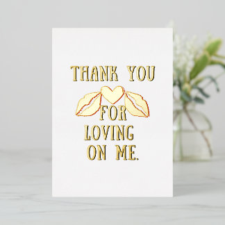 Thank you for loving on me. Collection. 箔シーズンカード