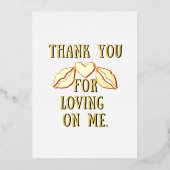 Thank you for loving on me. Collection. 箔シーズンカード (正面)