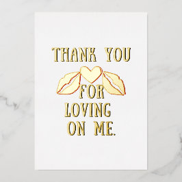 Thank you for loving on me. Collection. 箔シーズンカード