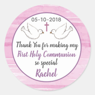 Thank you for making my First Holy Communion ラウンドシール